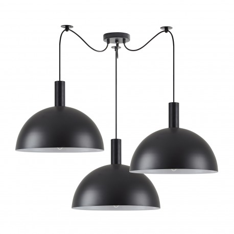 77-8499 SE21-BL-4-BL3-MS40 ADEPT TUBE Black Metal Shade Pendant