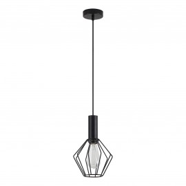 77-8526 SE21-BL-4-GR1 ADEPT TUBE Black Pendant Black Metal Grid