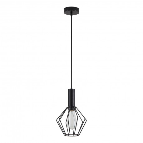 77-8526 SE21-BL-4-GR1 ADEPT TUBE Black Pendant Black Metal Grid
