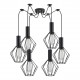 77-8527 SE21-BL-4-BL6-GR1 ADEPT TUBE Black Pendant Black Metal Grid