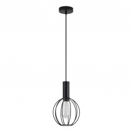 77-8533 SE21-BL-4-GR2 ADEPT TUBE Black Pendant Black Metal Grid