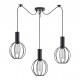 77-8535 SE21-BL-4-BL3-GR2 ADEPT TUBE Black Pendant Black Metal Grid
