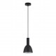 77-8547 SE21-BL-4-MS2 ADEPT TUBE Black Pendant Black Metal Shade
