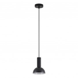 77-8554 SE21-BL-4-MS3 ADEPT TUBE Black Pendant Black Metal Shade