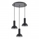77-8558 SE21-BL-4-3BL-MS3 ADEPT TUBE Black Pendant Black Metal Shade