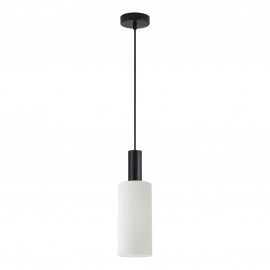 77-8561 SE21-BL-4-GL3 ADEPT TUBE Black Pendant White Glass