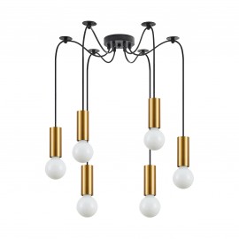77-8568 SE21-GM-4-BL6 ADEPT TUBE Gold Matt Pendant