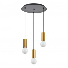 77-8571 SE21-GM-4-3BL ADEPT TUBE Gold Matt Pendant