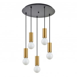 77-8572 SE21-GM-4-5BL ADEPT TUBE Gold Matt Pendant