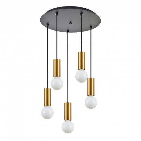 77-8572 SE21-GM-4-5BL ADEPT TUBE Gold Matt Pendant
