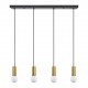 77-8573 SE21-GM-4-4BL ADEPT TUBE Gold Matt Pendant