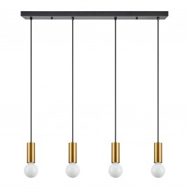 77-8573 SE21-GM-4-4BL ADEPT TUBE Gold Matt Pendant