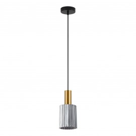 77-8574 SE21-GM-4-GL1 ADEPT TUBE Gold Matt Pendant Smoked Glass