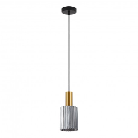 77-8574 SE21-GM-4-GL1 ADEPT TUBE Gold Matt Pendant Smoked Glass