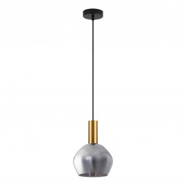77-8581 SE21-GM-4-GL2 ADEPT TUBE Gold Matt Pendant Smoked Glass