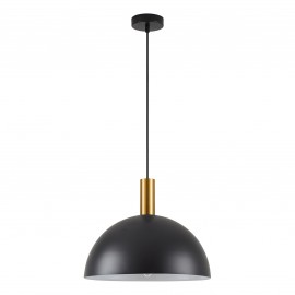 77-8588 SE21-GM-4-MS40 ADEPT TUBE Gold Matt Pendant Black Metal Shade
