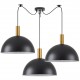77-8590 SE21-GM-4-BL3-MS40 ADEPT TUBE Gold Matt Pendant Black Metal Shade