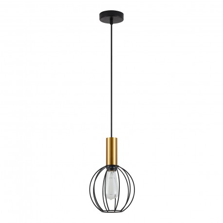 77-8624 SE21-GM-4-GR1 ADEPT TUBE Gold Matt Pendant Black Metal Grid