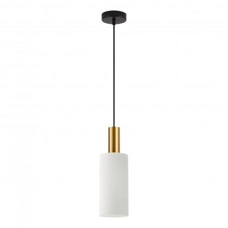 77-8652 SE21-GM-4-GL3 ADEPT TUBE Gold Matt Pendant White Glass