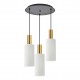 77-8656 SE21-GM-4-3BL-GL3 ADEPT TUBE Gold Matt Pendant White Glass