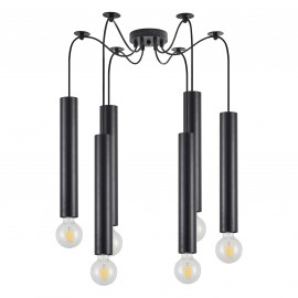 77-8669 SE21-BL-5-BL6 ADEPT TUBE BLACK Black Pendant