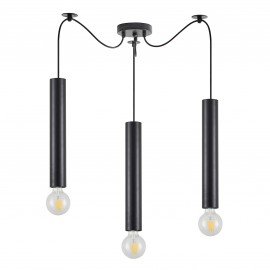 77-8670 SE21-BL-5-BL3 ADEPT TUBE BLACK Black Pendant