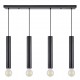 77-8674 SE21-BL-5-4BL ADEPT TUBE BLACK Black Pendant