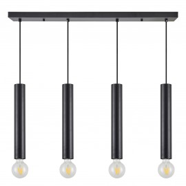 77-8674 SE21-BL-5-4BL ADEPT TUBE BLACK Black Pendant