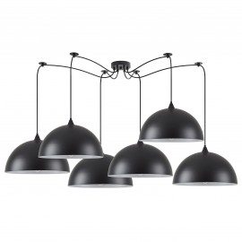77-8718 SE21-BL-B10-BL6-MS40 ADEPT PENDANT Black Metal Pendant