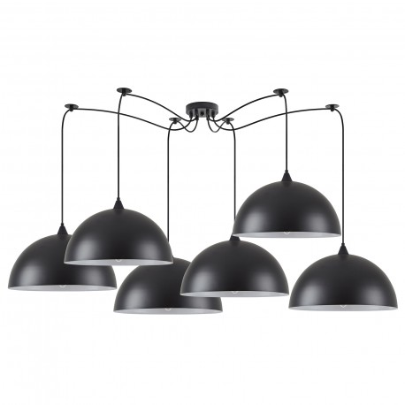 77-8718 SE21-BL-B10-BL6-MS40 ADEPT PENDANT Black Metal Pendant