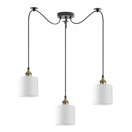 77-8727 SE21-BL-B10-BL3-SH1 ADEPT PENDANT White Shade Pendant