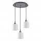 77-8729 SE21-BL-B10-3BL-SH1 ADEPT PENDANT White Shade Pendant