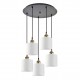 77-8730 SE21-BL-B10-5BL-SH1 ADEPT PENDANT White Shade Pendant