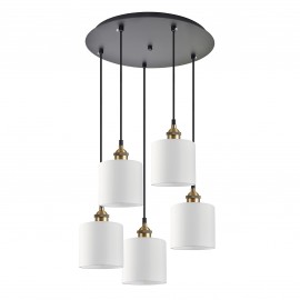77-8730 SE21-BL-B10-5BL-SH1 ADEPT PENDANT White Shade Pendant