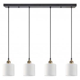 77-8731 SE21-BL-B10-4BL-SH1 ADEPT PENDANT Grey Shade Pendant