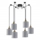 77-8733 SE21-BL-B10-BL6-SH2 ADEPT PENDANT Grey Shade Pendant
