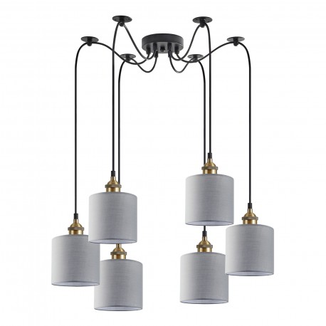 77-8733 SE21-BL-B10-BL6-SH2 ADEPT PENDANT Grey Shade Pendant