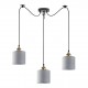77-8734 SE21-BL-B10-BL3-SH2 ADEPT PENDANT Grey Shade Pendant