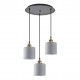 77-8736 SE21-BL-B10-3BL-SH2 ADEPT PENDANT Grey Shade Pendant