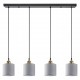 77-8738 SE21-BL-B10-4BL-SH2 ADEPT PENDANT Grey Shade Pendant