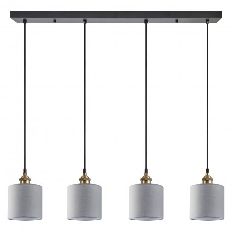 77-8738 SE21-BL-B10-4BL-SH2 ADEPT PENDANT Grey Shade Pendant