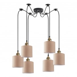 77-8740 SE21-BL-B10-BL6-SH3 ADEPT PENDANT Brown Shade Pendant