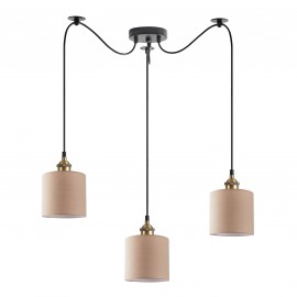 77-8741 SE21-BL-B10-BL3-SH3 ADEPT PENDANT Brown Shade Pendant