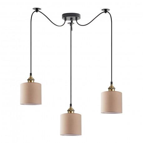 77-8741 SE21-BL-B10-BL3-SH3 ADEPT PENDANT Brown Shade Pendant