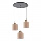 77-8743 SE21-BL-B10-3BL-SH3 ADEPT PENDANT Brown Shade Pendant