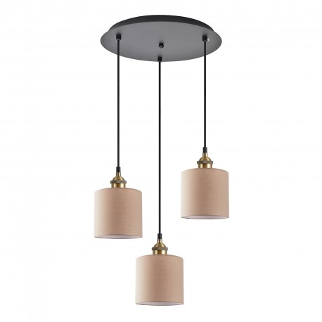 77-8743 SE21-BL-B10-3BL-SH3 ADEPT PENDANT Brown Shade Pendant