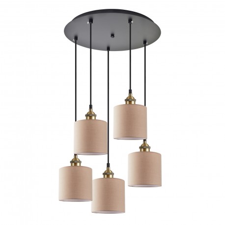 77-8744 SE21-BL-B10-5BL-SH3 ADEPT PENDANT Brown Shade Pendant