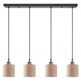 77-8745 SE21-BL-B10-4BL-SH3 ADEPT PENDANT Brown Shade Pendant