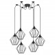 77-8747 SE21-BL-B10-BL6-GR1 ADEPT PENDANT Black Metal Grid Pendant