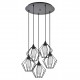 77-8751 SE21-BL-B10-5BL-GR1 ADEPT PENDANT Black Metal Grid Pendant